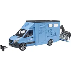 BRUDER - CAMION MERCEDES-BENZ SPRINTER TRANSPORTE CABALLOS CON 1 CABALLO 1.16