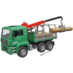 BRUDER - CAMION MAN TGA CON GRUA FORESTAL Y TRONCOS 1.16