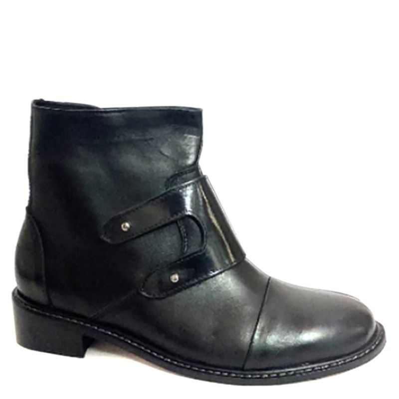 LA SEBASTIANA Botín Mujer Cuero Negro