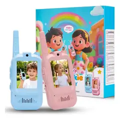 GENERICO - VIDEO WLAKIE TALKIE DE JUGUETE PARA NIÑOS AZUL Y ROSA