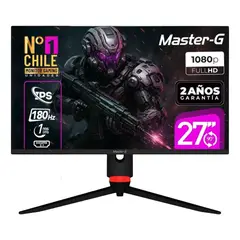 GENERICO - Monitor Gamer 27 Plano Full HD Panel IPS Pivoteable 180hz 1ms Mgmg2740 MasterG Color Negro