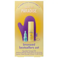 ISLE OF PARADISE - Set de Autobronceado de 3 Piezas Bronzed Bestsellers -