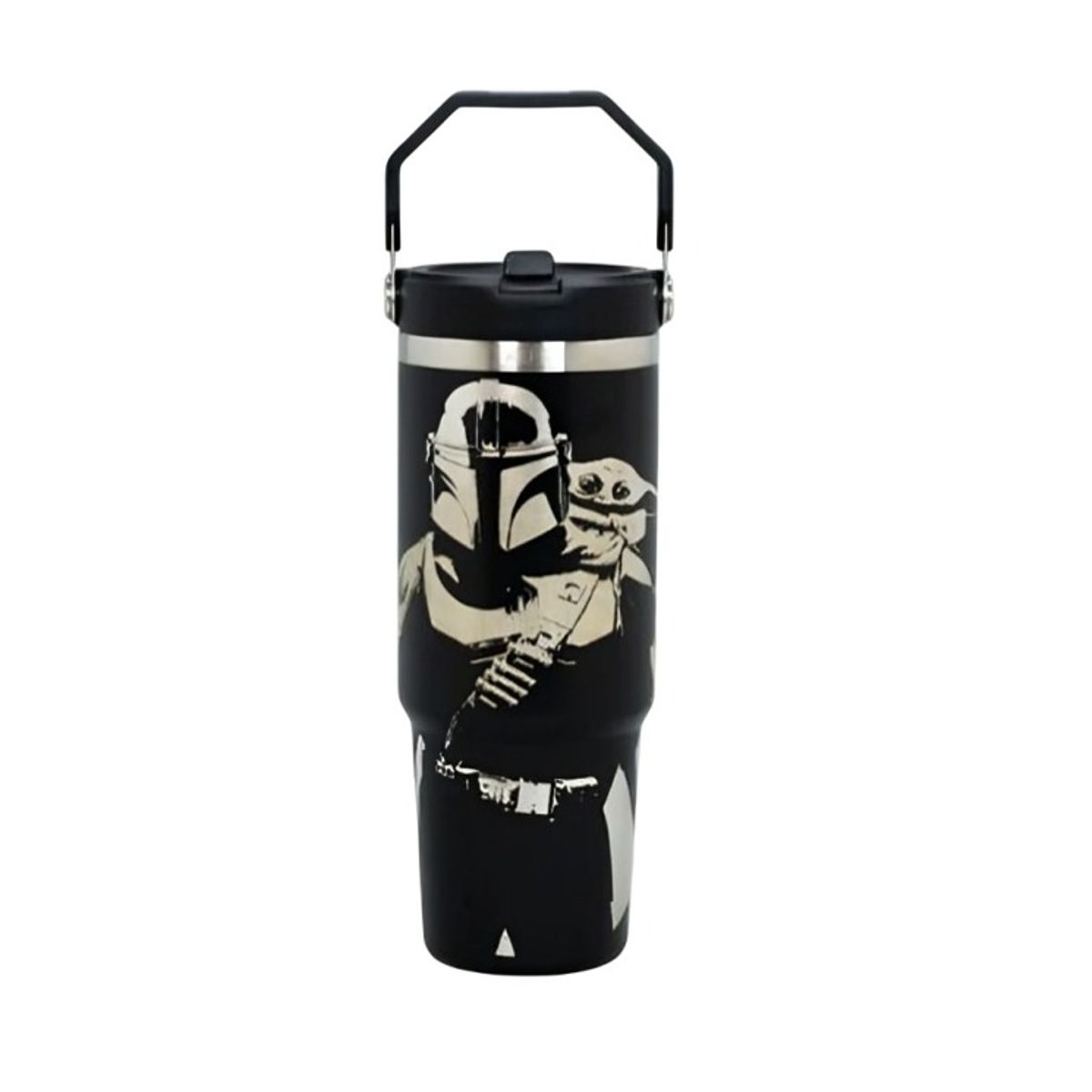 STAR WARS - BOTELLA INSULADA CON MANGO 85O ML BLACK SW 1