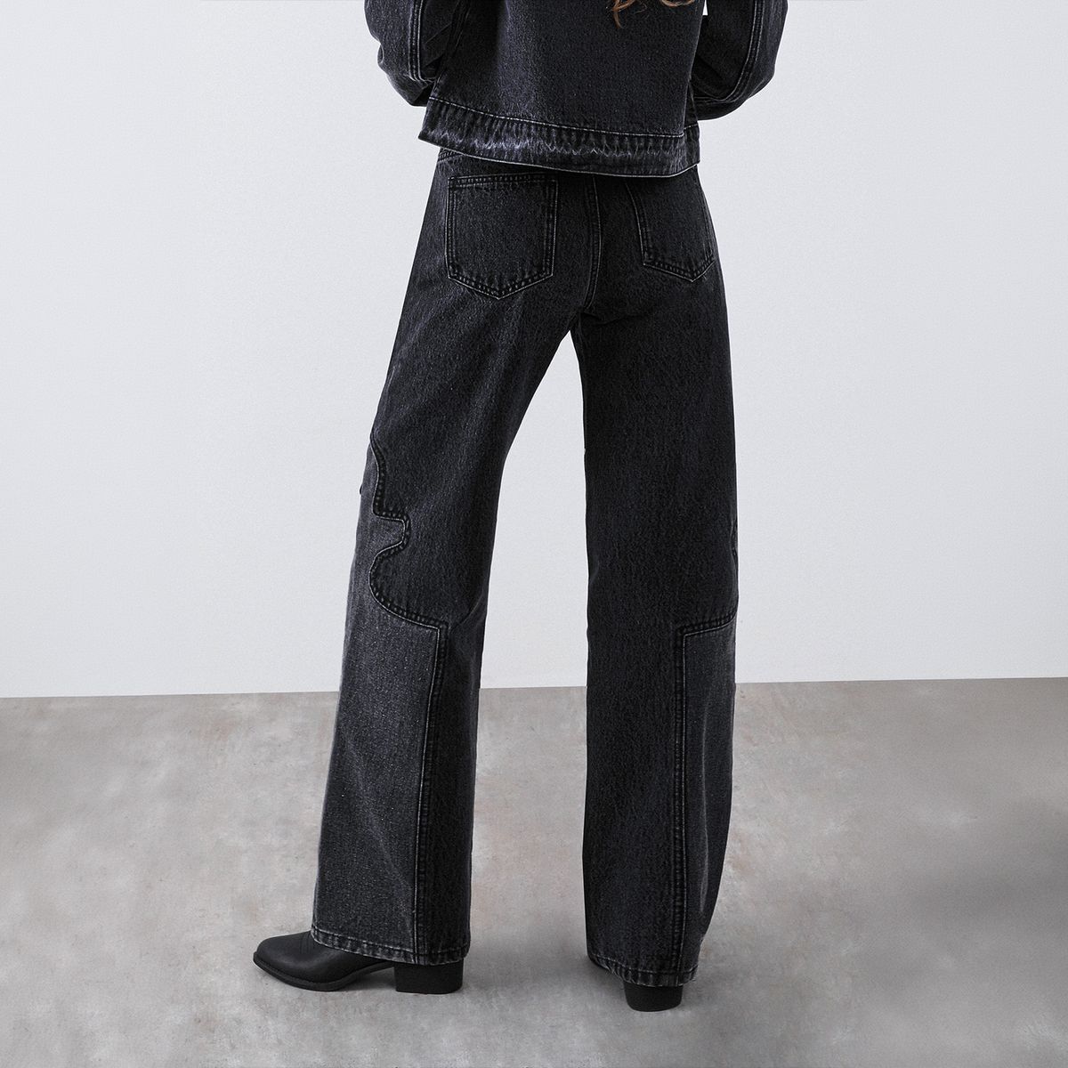 RAINDOOR - Pantalón cowboy Negro Mujer Raindoor