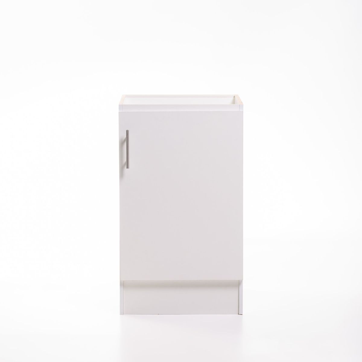 MOBELTEK - Base de Cocina de 1 Puerta 40 cm Blanca Derecha