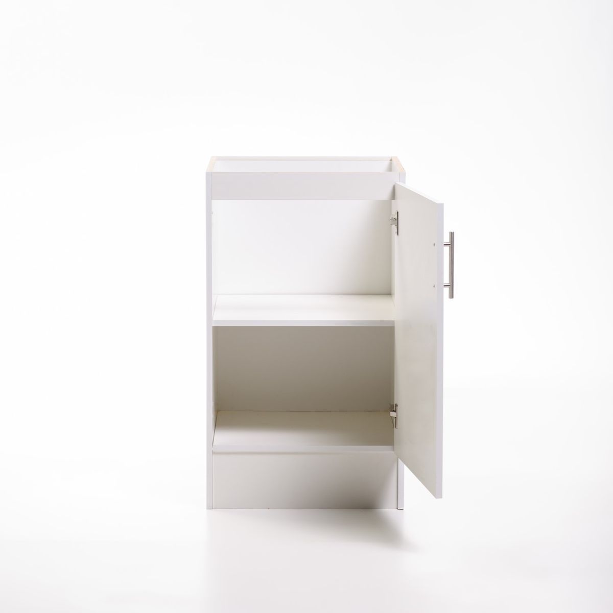 MOBELTEK - Base de Cocina de 1 Puerta 40 cm Blanca Derecha