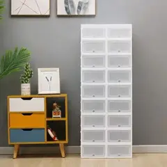 GENERICO - Cajas Organizadores De Zapatos Pack Con 10 Unidades