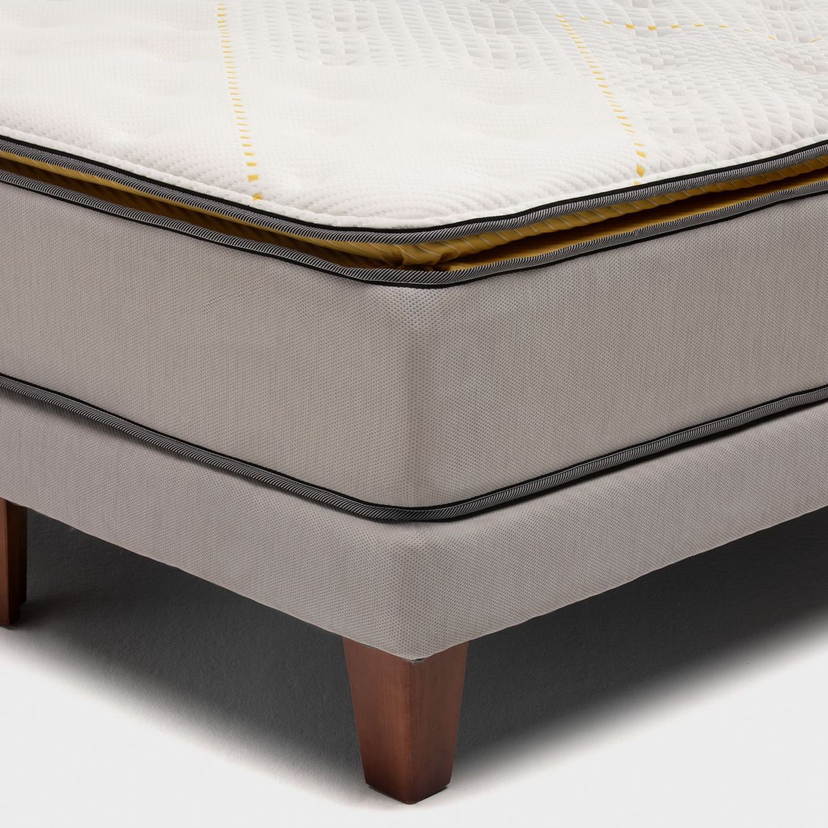 SIMMONS - Cama Europea 2 Plazas Sunset Simmons 150 x 200 Cm Base Dividida