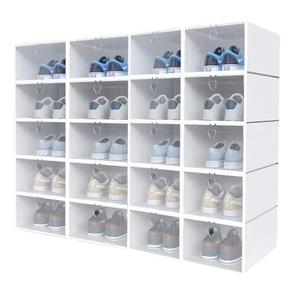 GENERICO - Cajas Organizadores De Zapatos Pack Con 12 Unidades