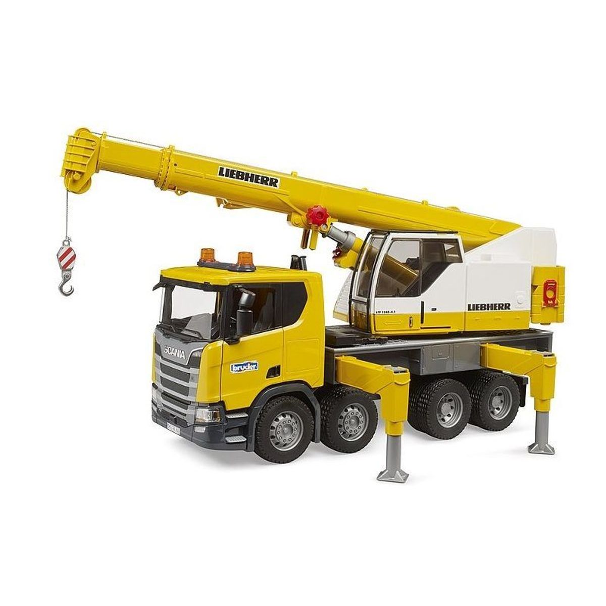 BRUDER - CAMION SCANIA 560R A 6x4 CON GRUA LIEBHERR 1.16