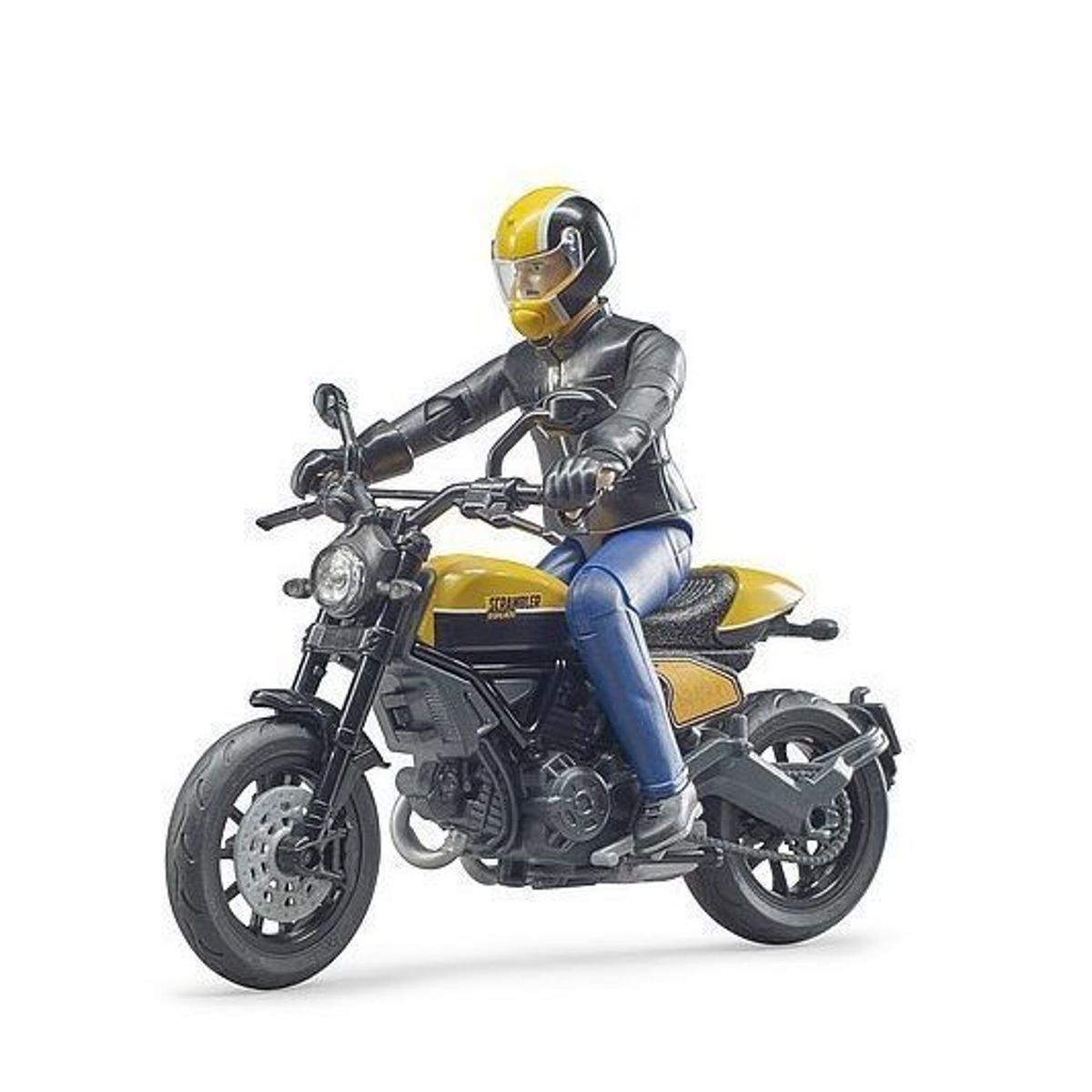BRUDER - MOTO DUCATI SCRAMBLER CON PILOTO 1.16