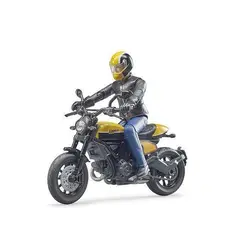 BRUDER - MOTO DUCATI SCRAMBLER CON PILOTO 1.16