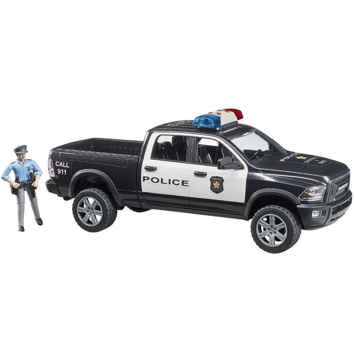 BRUDER - CAMIONETA RAM 2500 POWER WAGON POLICIA CON POLICIA 1.16