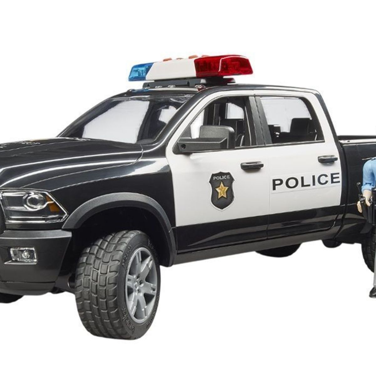 BRUDER - CAMIONETA RAM 2500 POWER WAGON POLICIA CON POLICIA 1.16