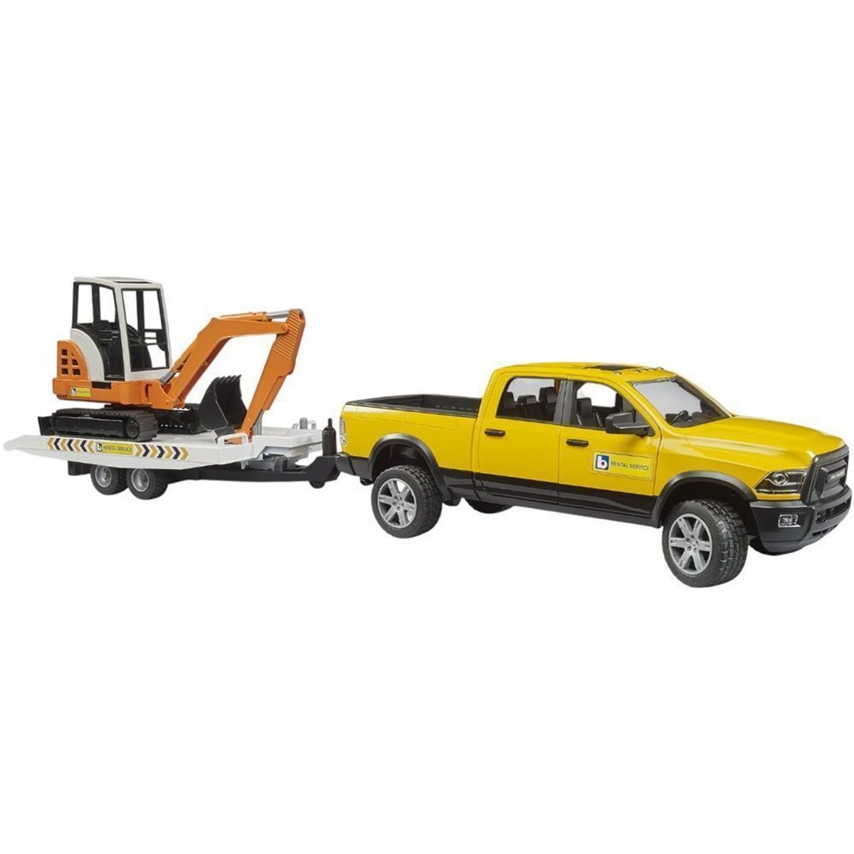 BRUDER - CAMIONETA RAM 2500 CON MINIEXCAVADORA 1.16