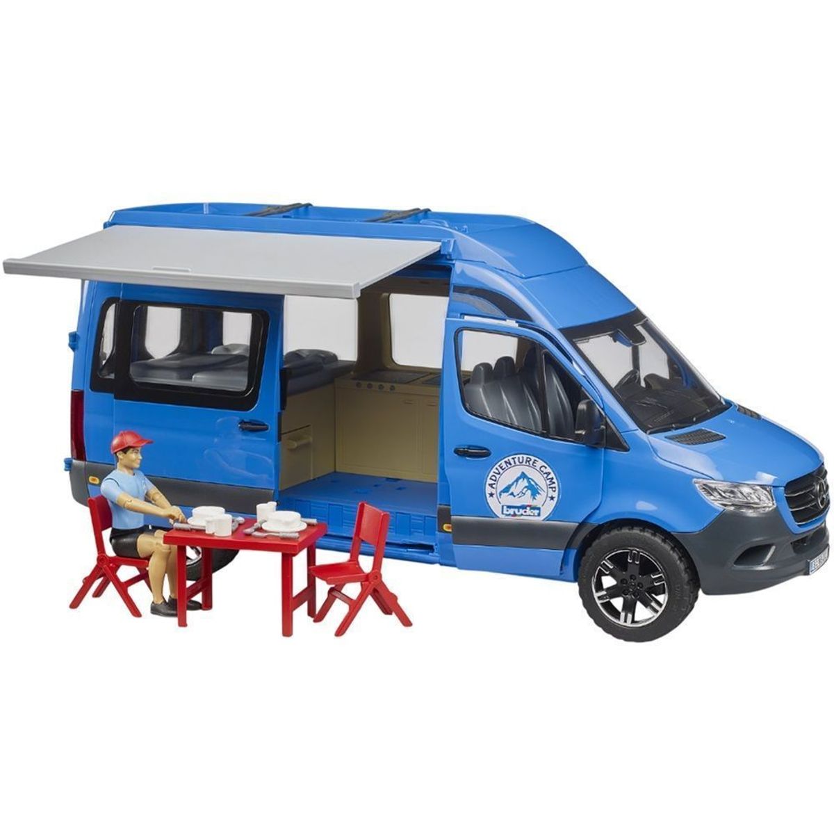 BRUDER - FURGON MERCEDES-BENZ SPRINTER CAMPER CON ACCESORIOS 1.16