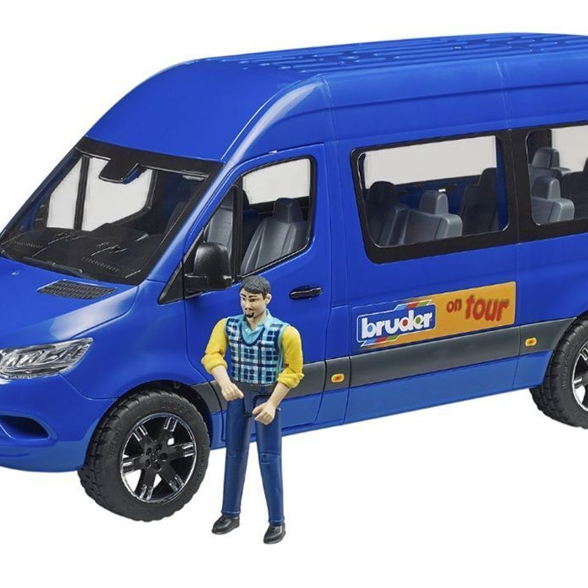BRUDER - FURGON MERCEDES-BENZ SPRINTER TRANSFER CON CONDUCTOR 1.16