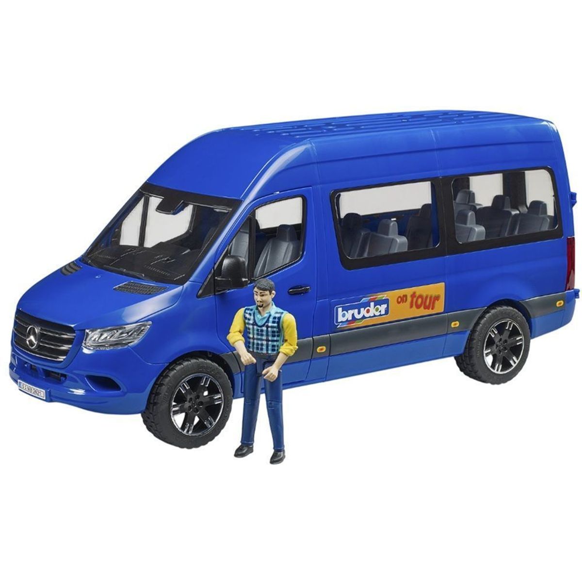 BRUDER - FURGON MERCEDES-BENZ SPRINTER TRANSFER CON CONDUCTOR 1.16