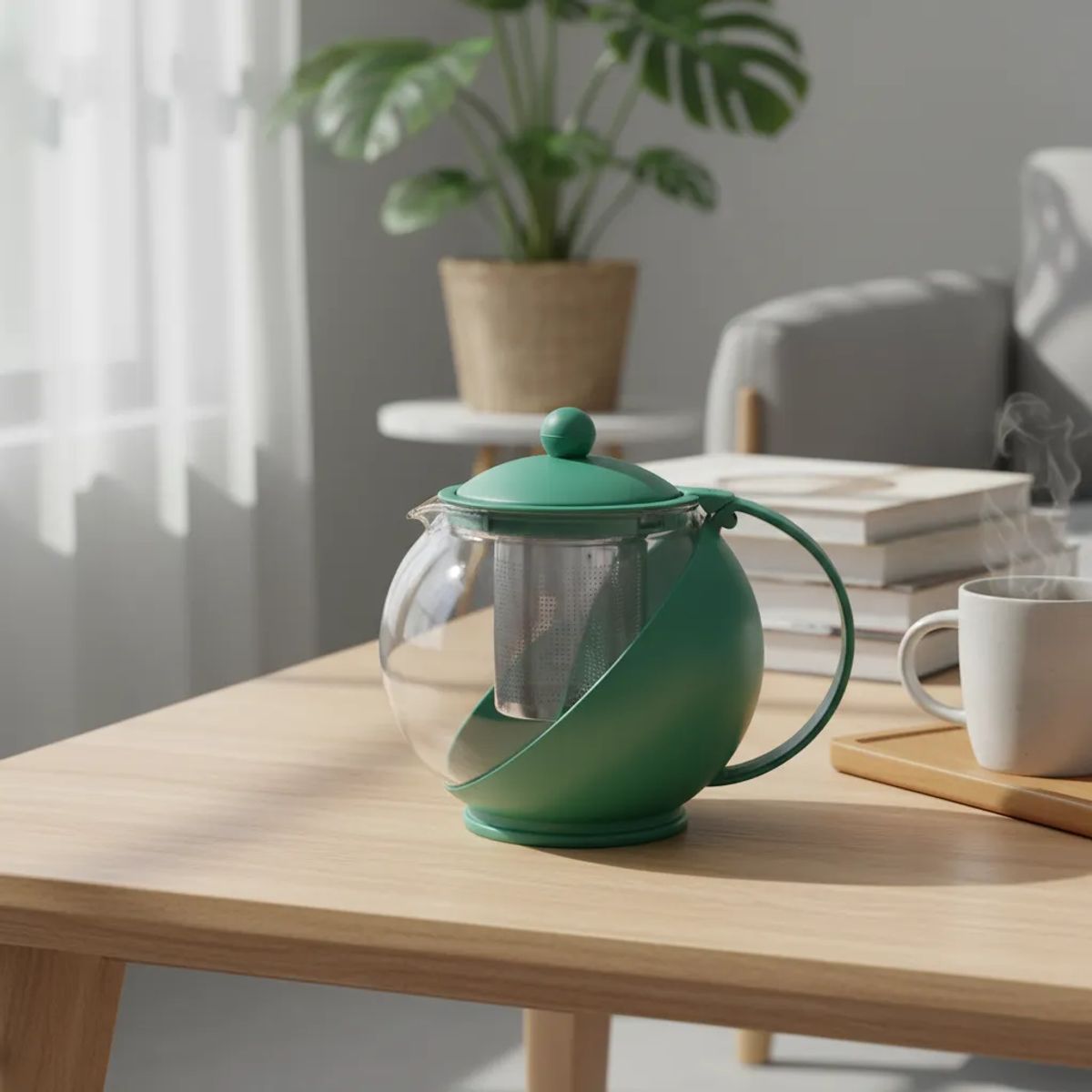 GENERICO - Tetera De Vidrio Con Infusor 1250ml Para Cocina