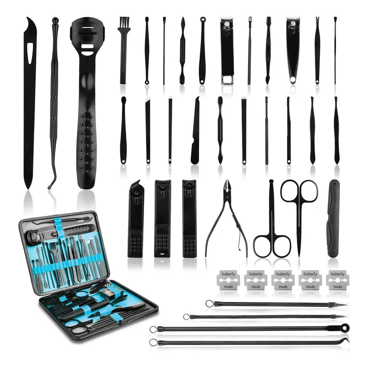 GENERICO - Set 36 Piezas Manicure Kit Uñas Profesional Pedicure BELUG