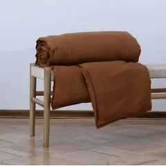 NATURALINO - Funda Piecera Loa XL Lino Grueso Cobre