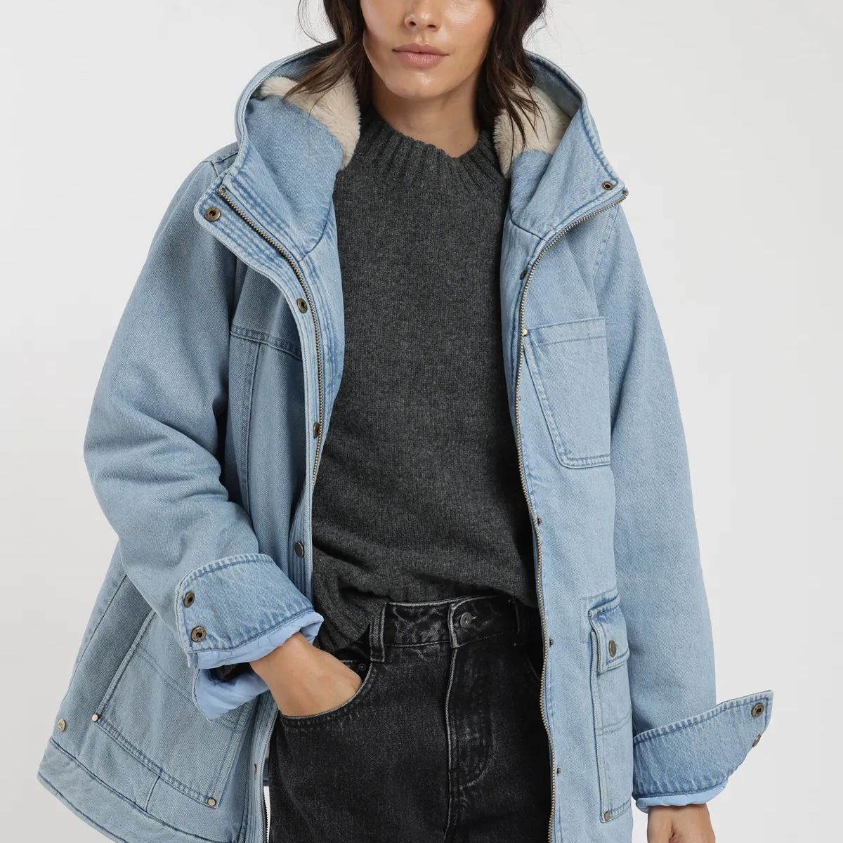 FROENS - Chaqueta mujer Niebla Froens
