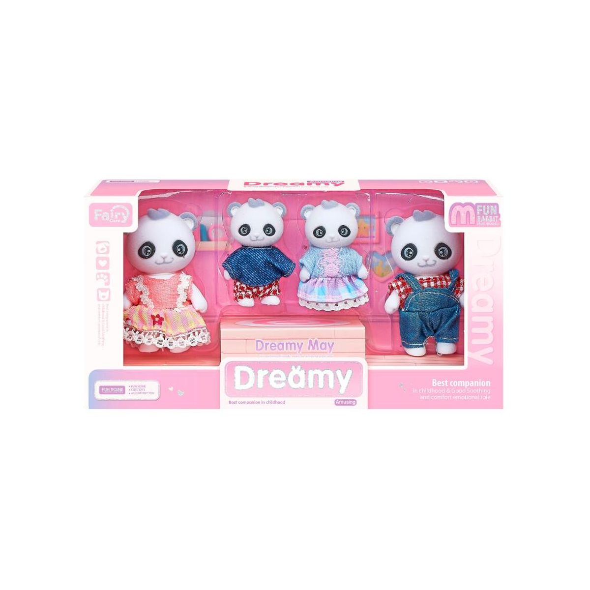 DREAMY - Set 4 Figuras Pandas Dreamy