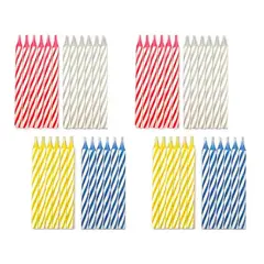 PASTELERIUSCL - Set 72 Velas De Cumpleaños Vela Decorativa Vela De Torta