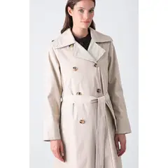RAINDOOR - Abrigo Trench Beige Mujer