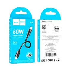 HOCO - Cable de carga - 25 centimetros de Tipo C a Tipo C - X96