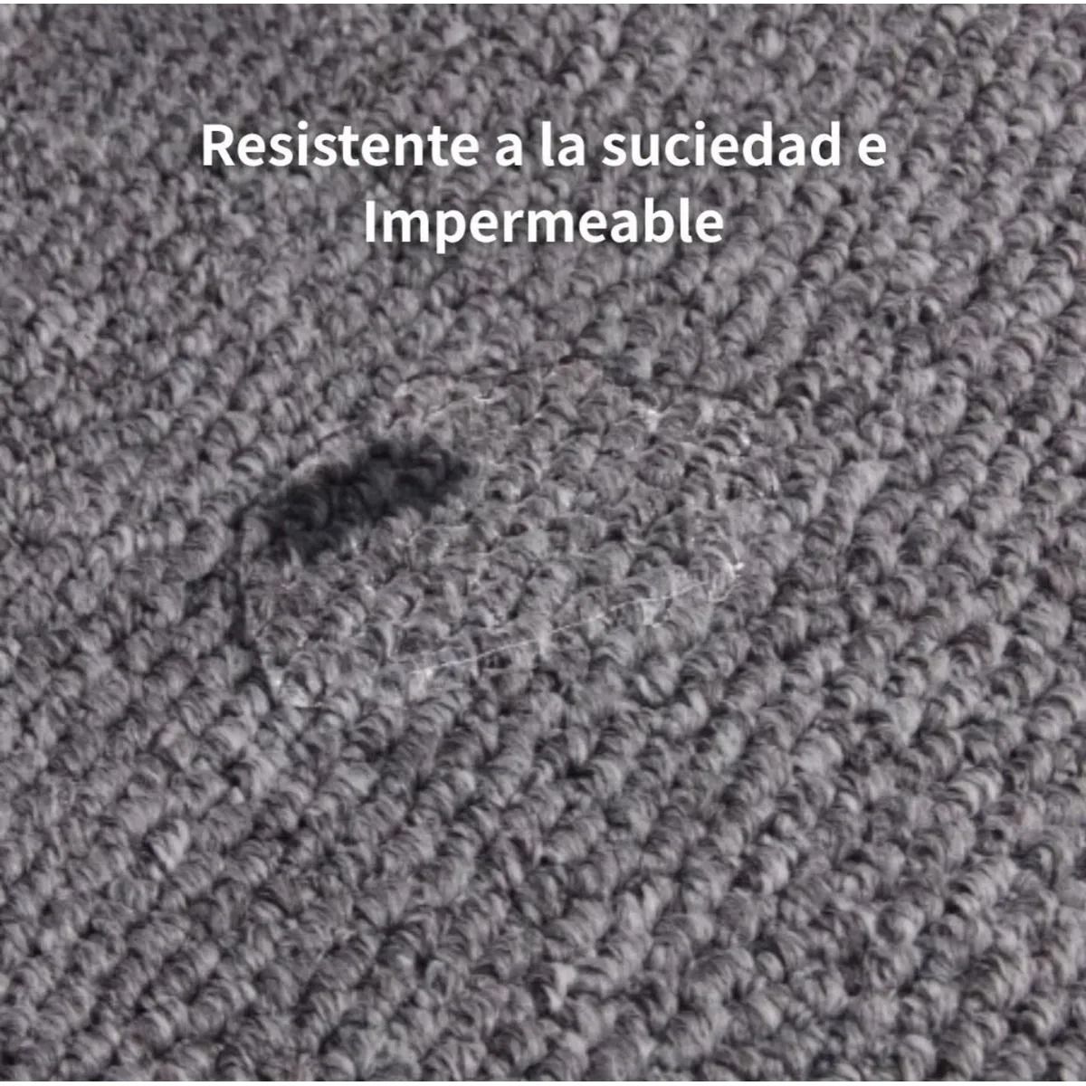 GENERICO - Alfombra Estilo Yute Tejida Para Living Resistente Mascotas 200x240cm GRIS