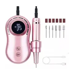GENERICO - Maquina Torno Inalambrico Uñas 35000rpm Manicure Pedicure BELUG