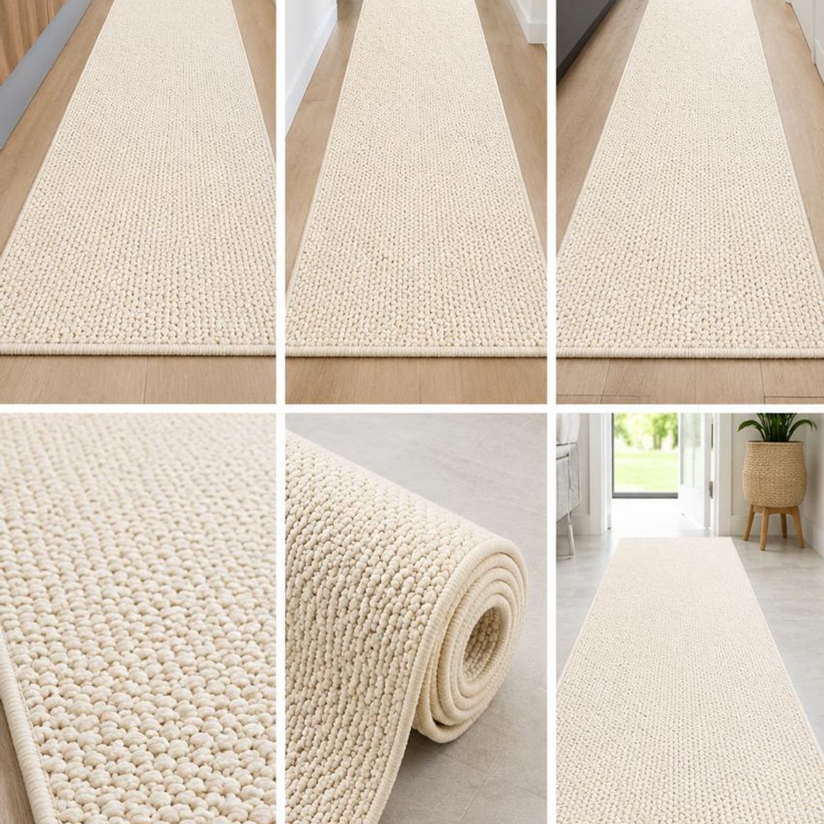 GENERICO - Alfombra Estilo Yute Tejida Para Living Resistente Mascotas 60x180 PASILLERA