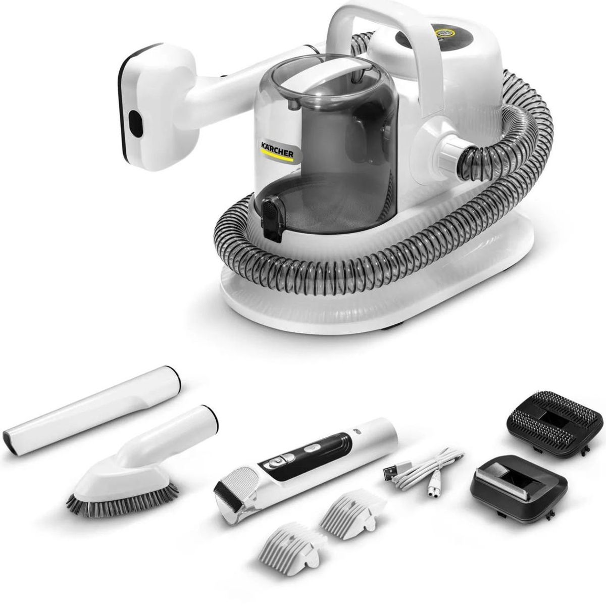 KARCHER - Aspiradora y Corta Pelos 5 en 1 Karcher Pet Clean 1,4 Lts