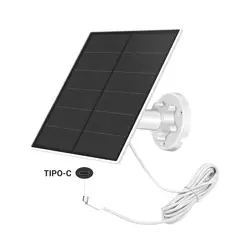 D MOTICA - Mini Panel Solar 5V-4W Tipo C, para Cámaras con Batería