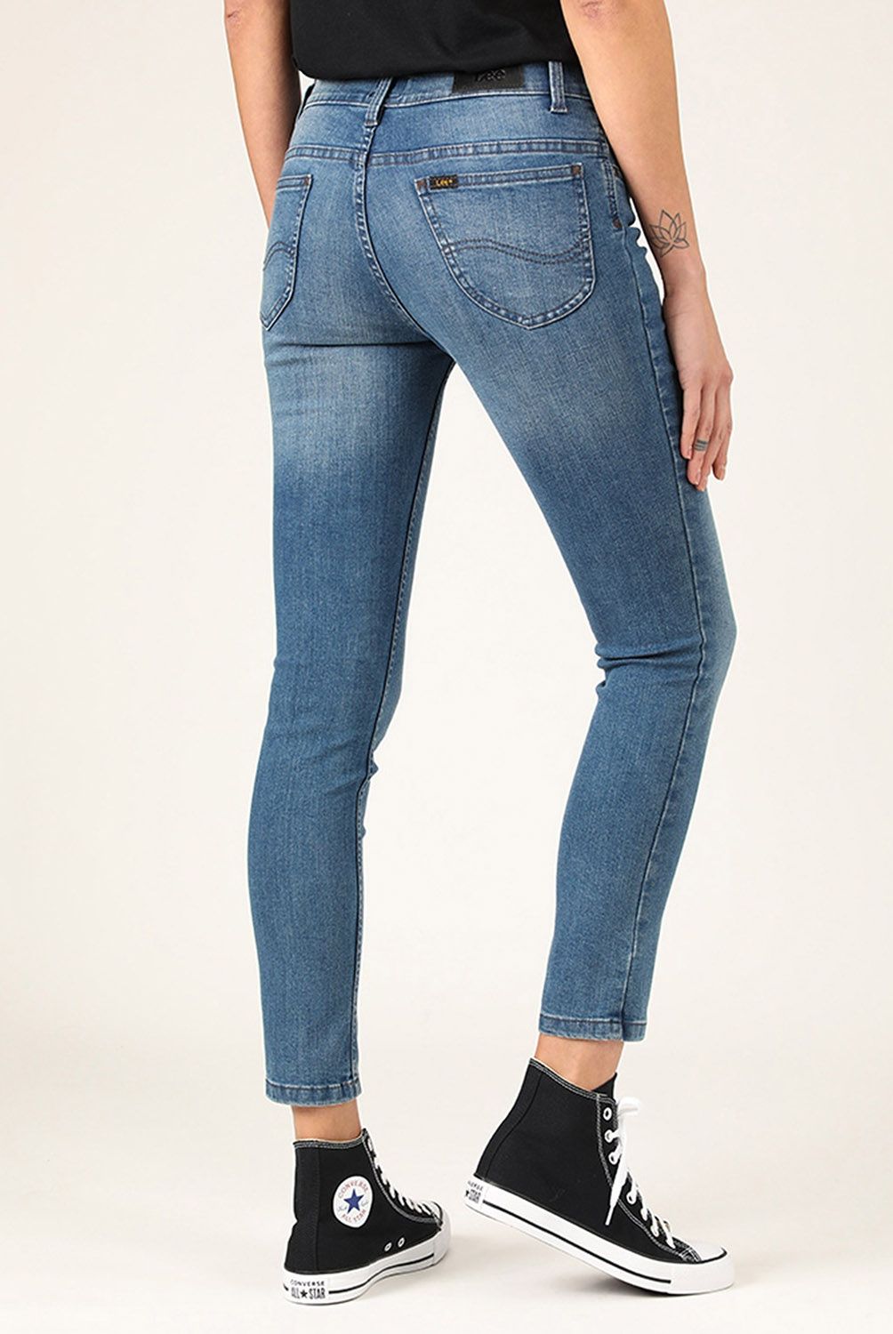 LEE - Lee Jeans Leggins Tiro Alto Mujer