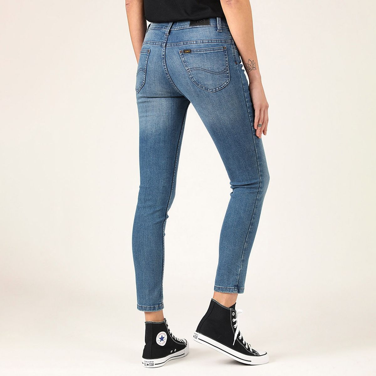 LEE - Lee Jeans Leggins Tiro Alto Mujer