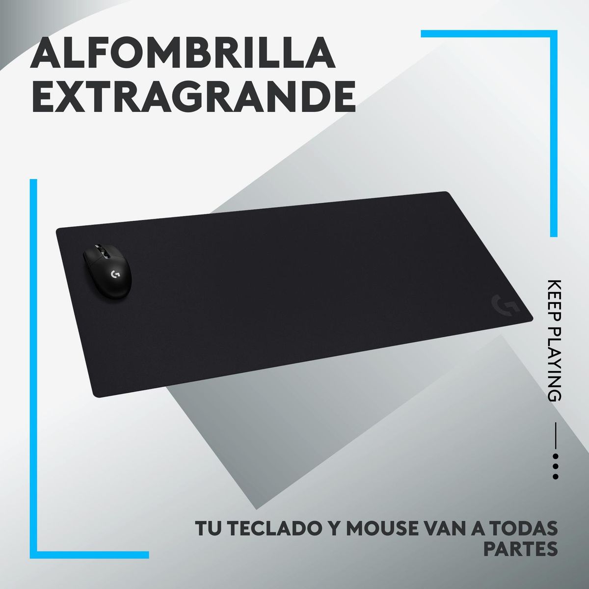 LOGITECH - Mousepad Gamer Logitech G840 XL Negro
