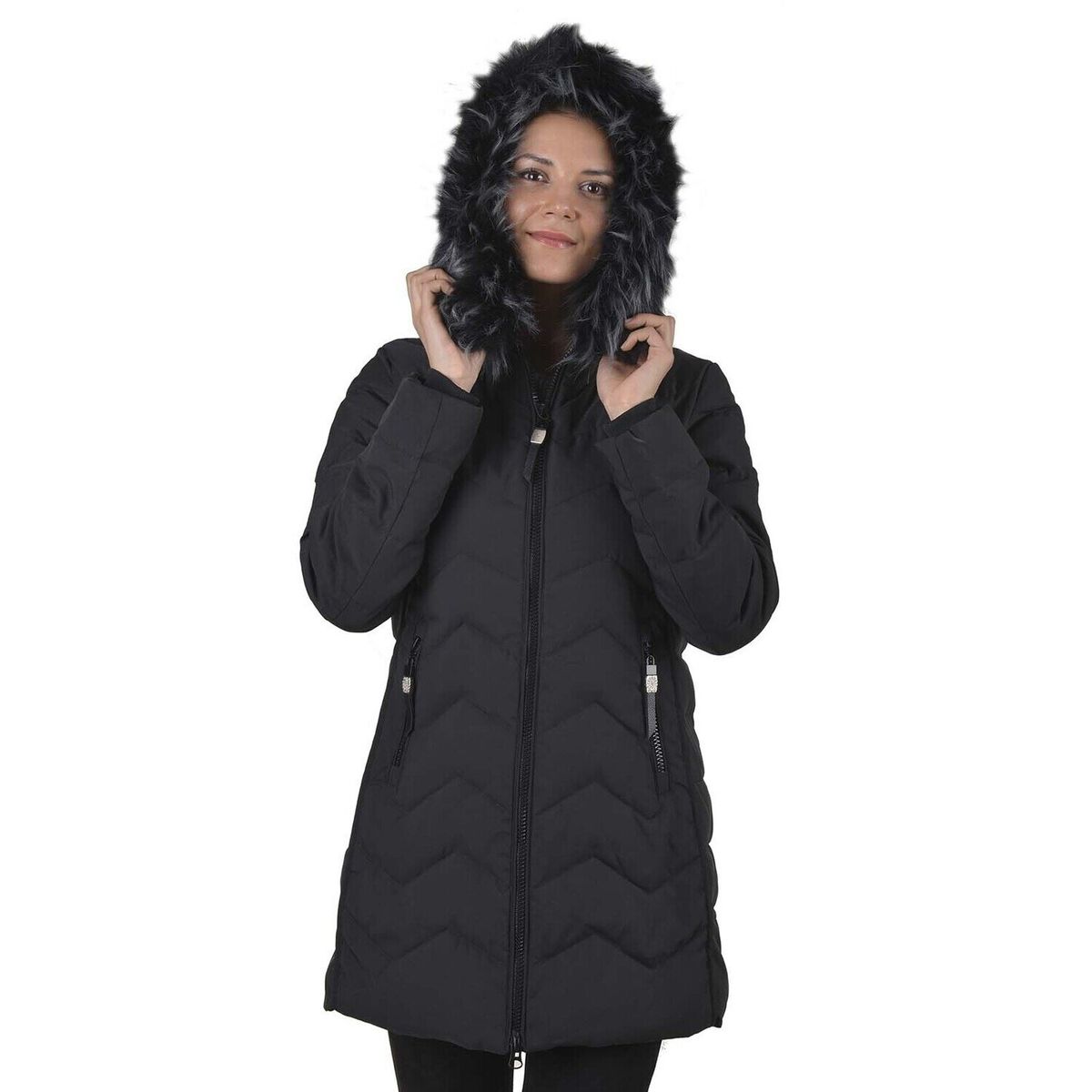 ALEXANDRA CID - Parka Vivo Negro Alexandra Cid