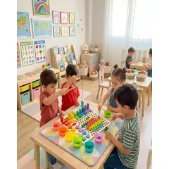 GENERICO - Juguete Montessori Didactico Para Niños 7 En 1