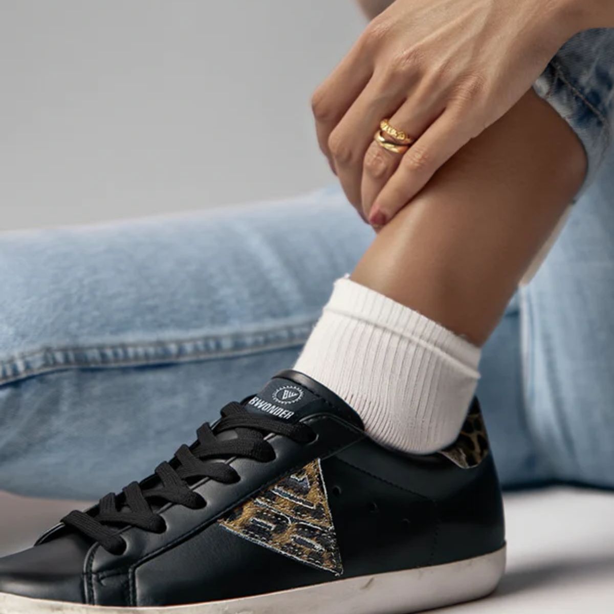 BRICK LONDON - ZAPATILLAS BLACK BW SNEAKER
