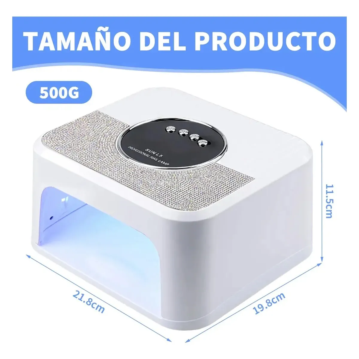 GENERICO - Lámpara De Uñas Uv Led Profesional 268w Secadora De Uñas BELUG