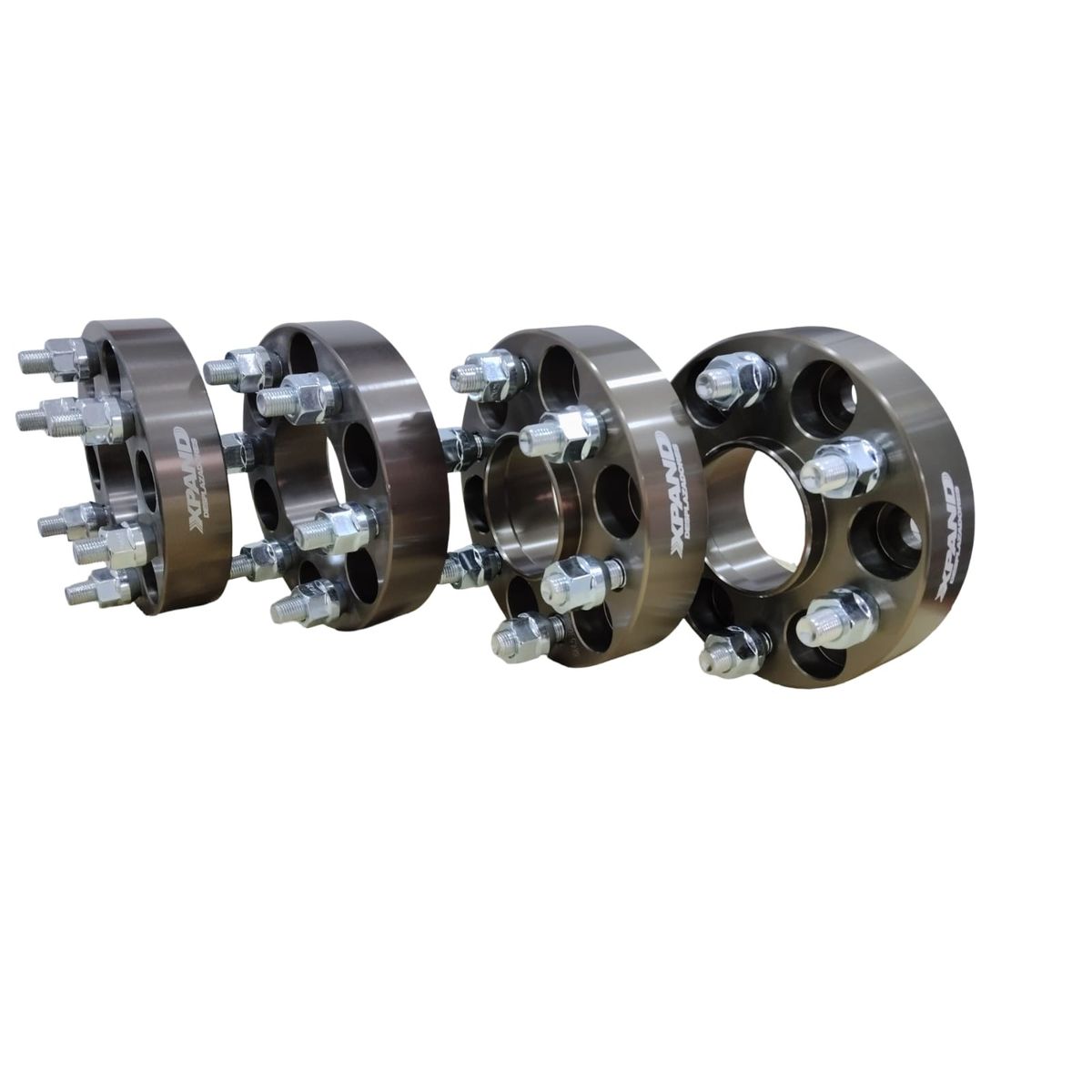 GENERICO - KIT DE 4 DESPLAZADORES DE NISSAN NP300 DE 2 PULGADAS CON CENTRADOR