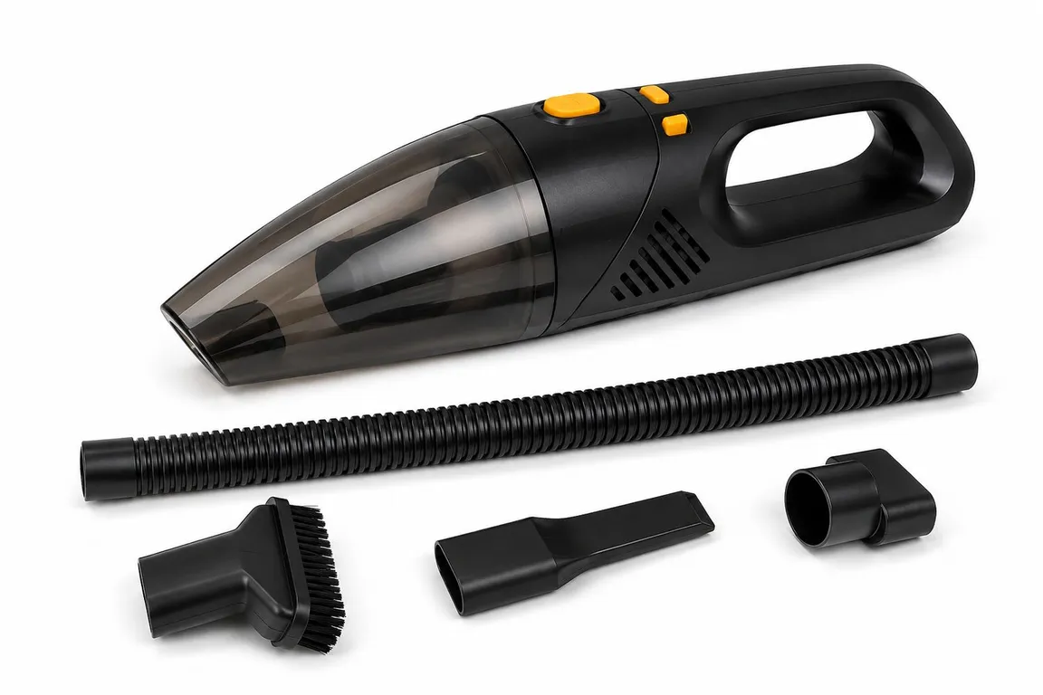 TASBEL Aspiradora Portátil Inalámbrica para Auto De succion rapida 12V color negro