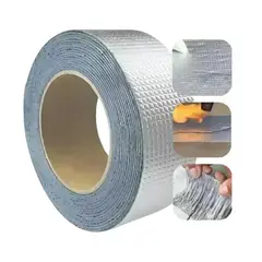 GENERICO - Cinta Adhesiva Tapa Gotera De Butilo 5 Cm X 5 Mts Gris