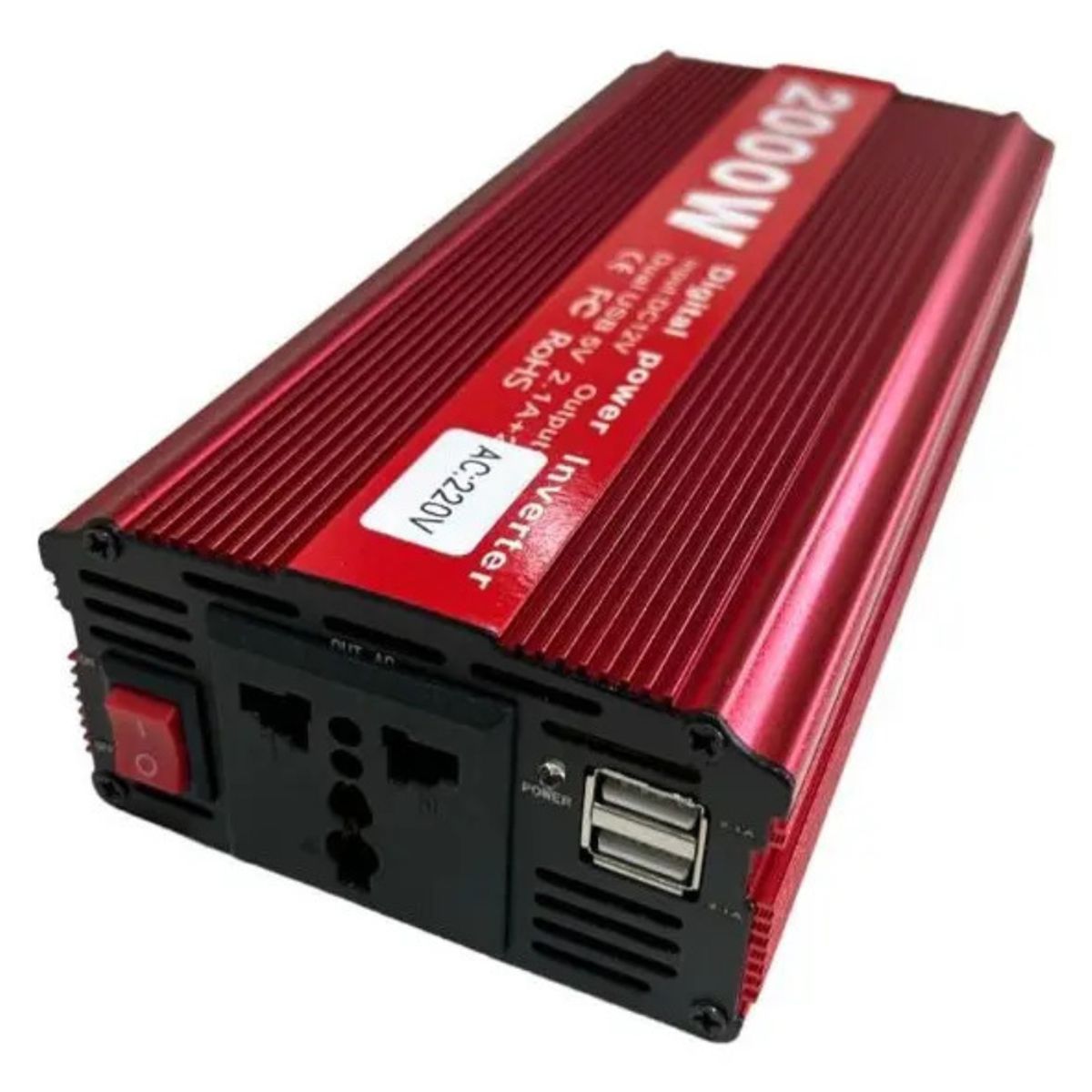 IRM - Convertidor Inversor 12v 2000w Auto Usb Camping portatil