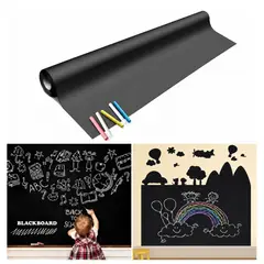 MOVI - Vinilo Adhesivo Tipo Pizarra 45x200cm con Tizas