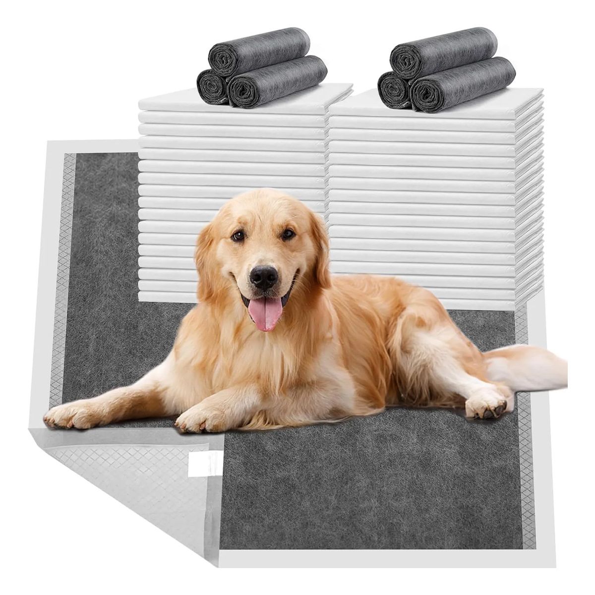 EVERSO - 40 Unidades Pañales Tipo Sabanillas Mascotas Perros 60x90cm