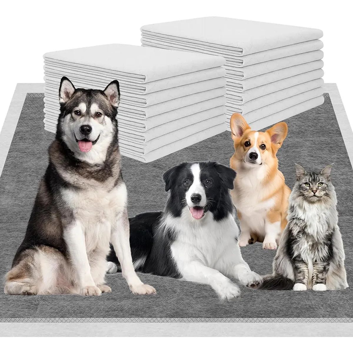EVERSO - 40 Unidades Pañales Tipo Sabanillas Mascotas Perros 60x90cm