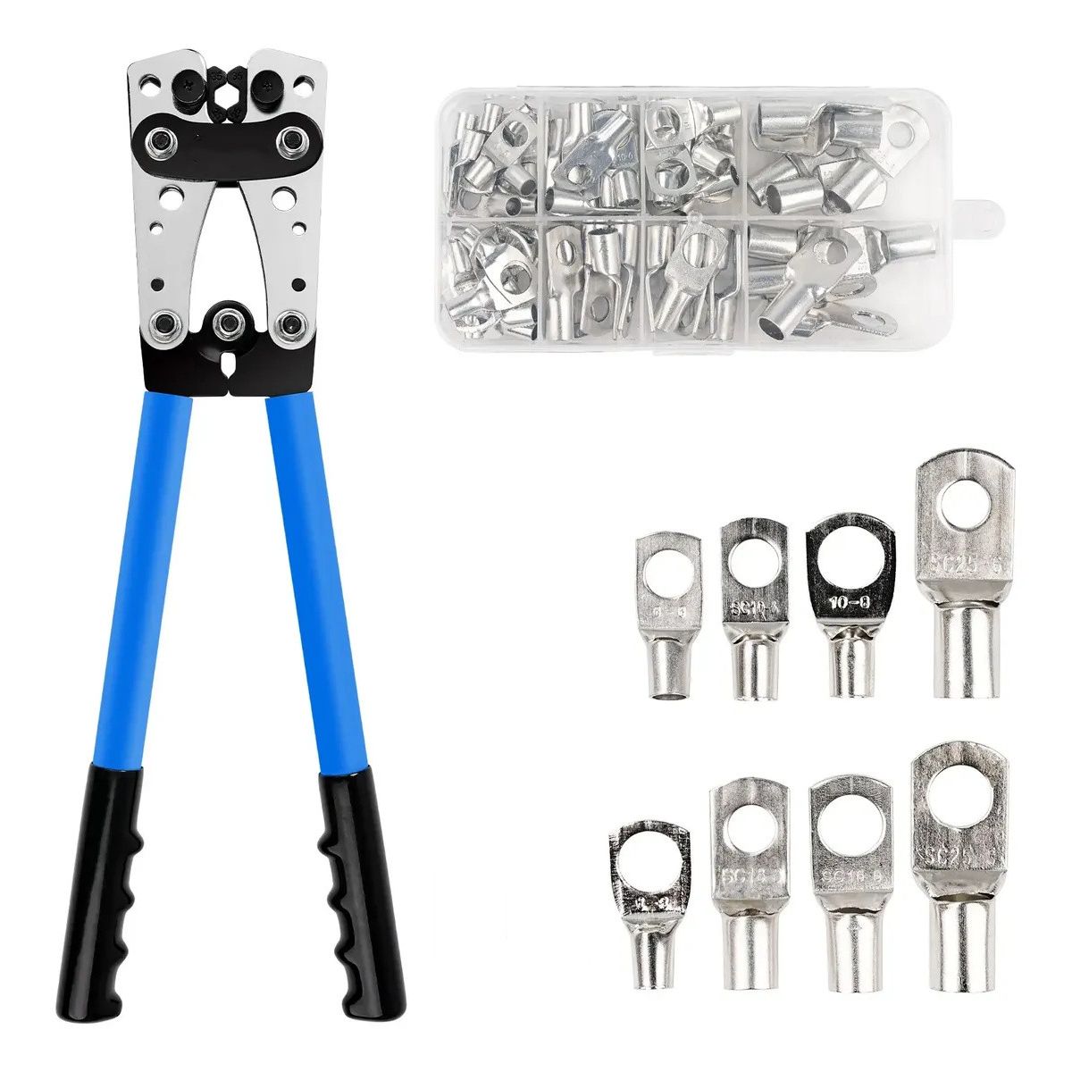 KUANGYE - Kit De 61 Terminales De Alicates Para Crimpar Cables